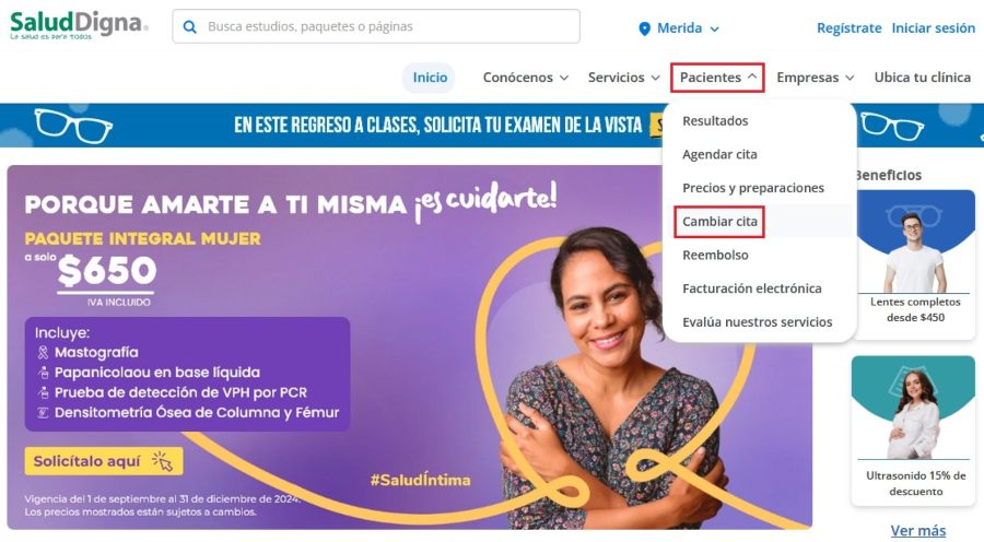Cómo cancelar una cita en Salud Digna ➜ Paso 1