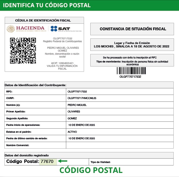 Como facturar en Salud Digna - Identifica tu código postal
