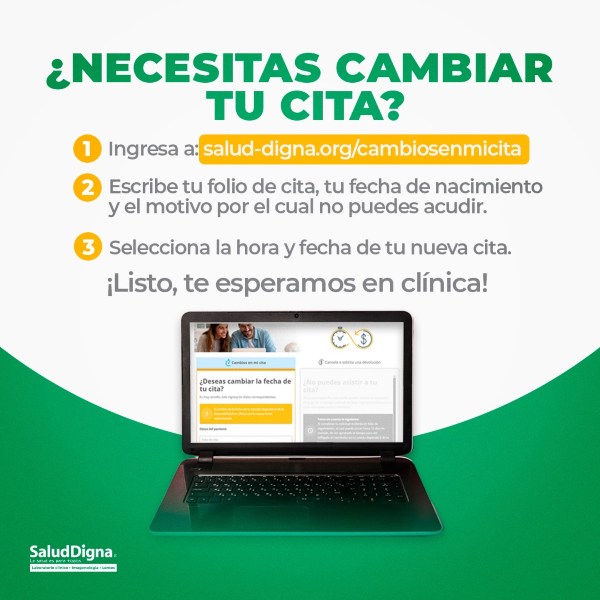Cómo puedo reagendar una cita en Salud Digna