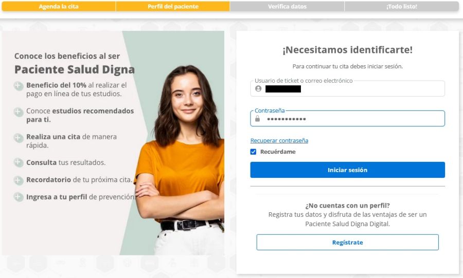 Cómo sacar cita en Salud Digna ➜ Paso 5