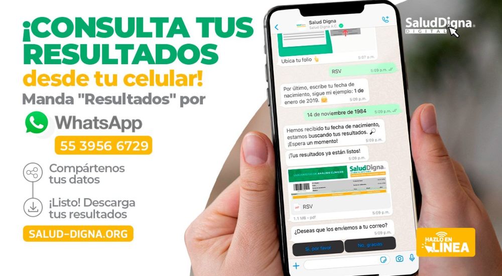 resultados salud digna whatsapp