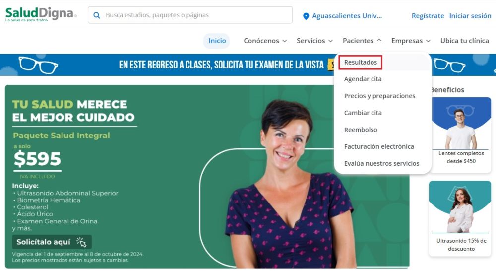 salud digna resultados en linea con ticket